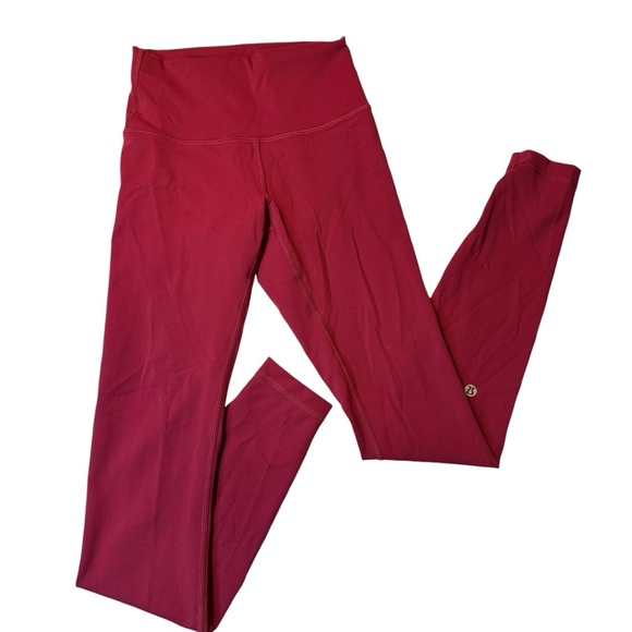 Lululemon Wunder Train High-Rise Tight 28” Pomegranate size 4 - Picture 4 of 9